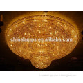 SASO hot sale high quality best price,regal luxury gold restaurant modern living room round crystal celling light